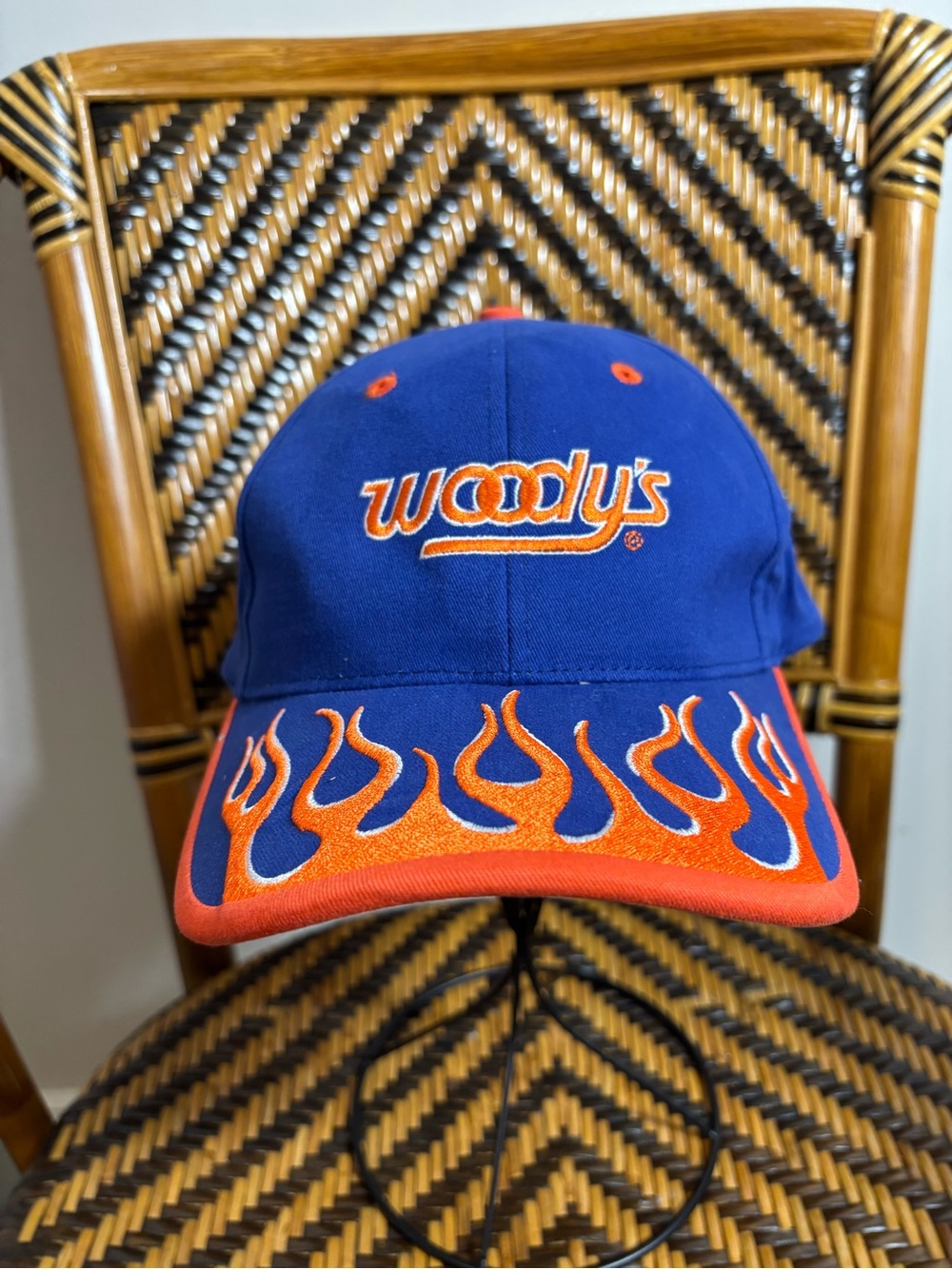 Woody’s Traction Snowmobile Racing Y2K Flames Hat